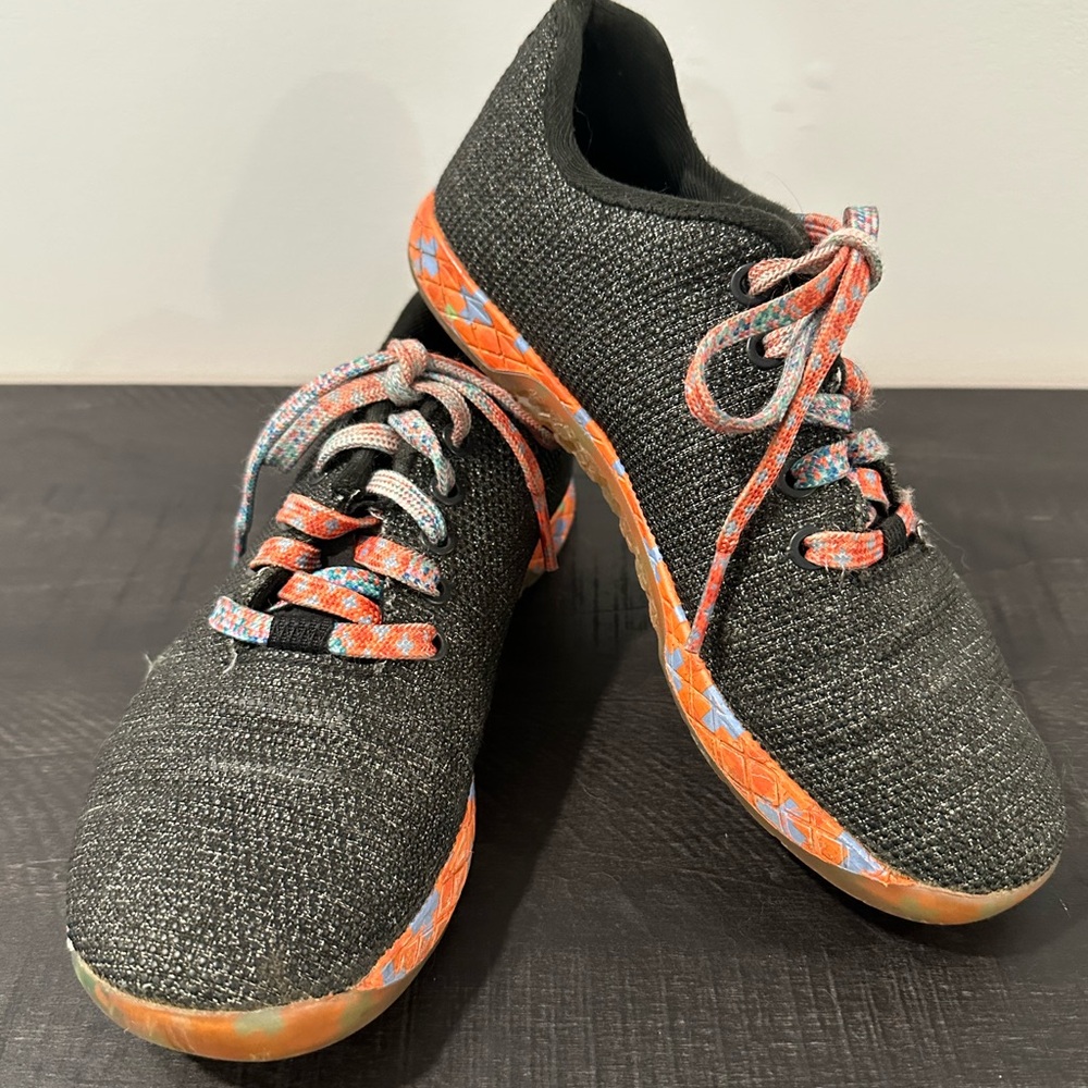 NOBULL Black and Coral Sneakers
